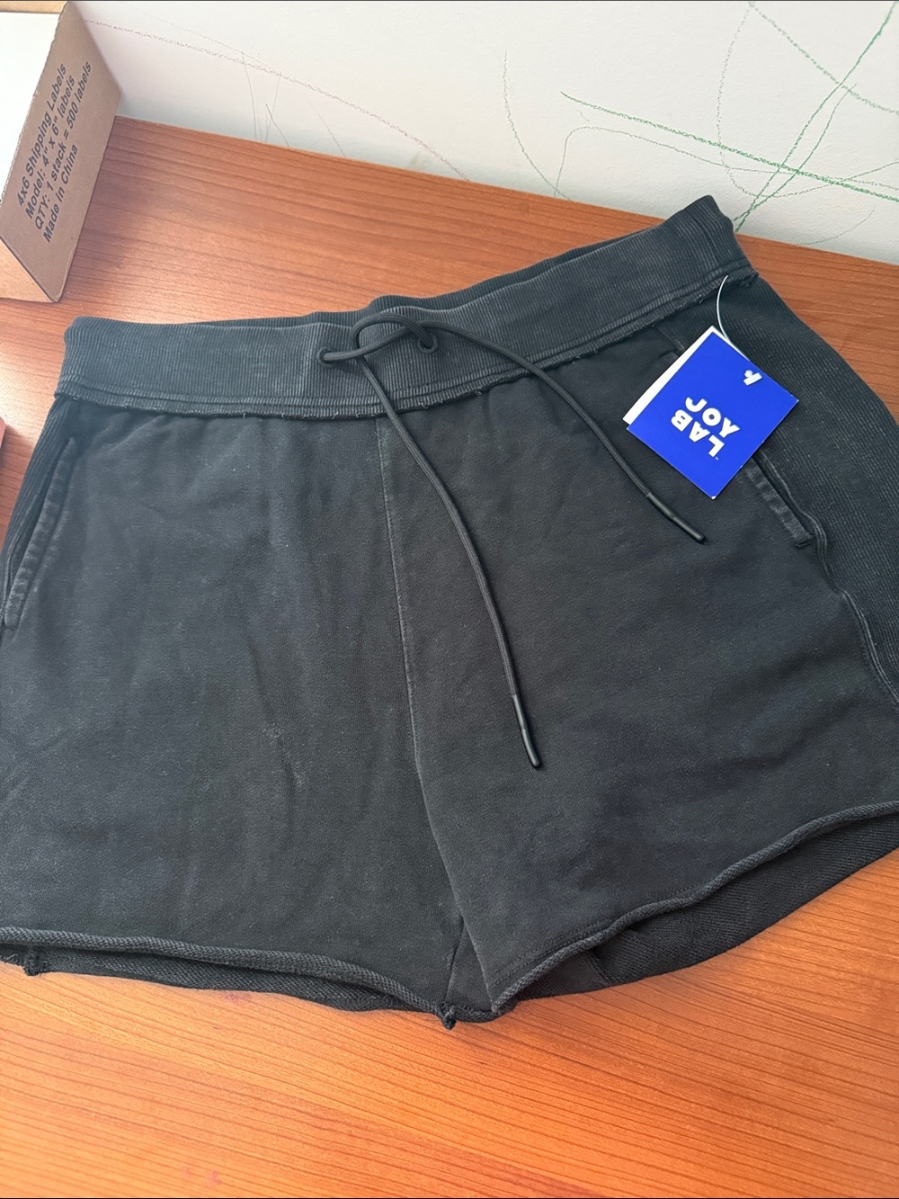 JoyLab Black Athletic Drawstring Shorts